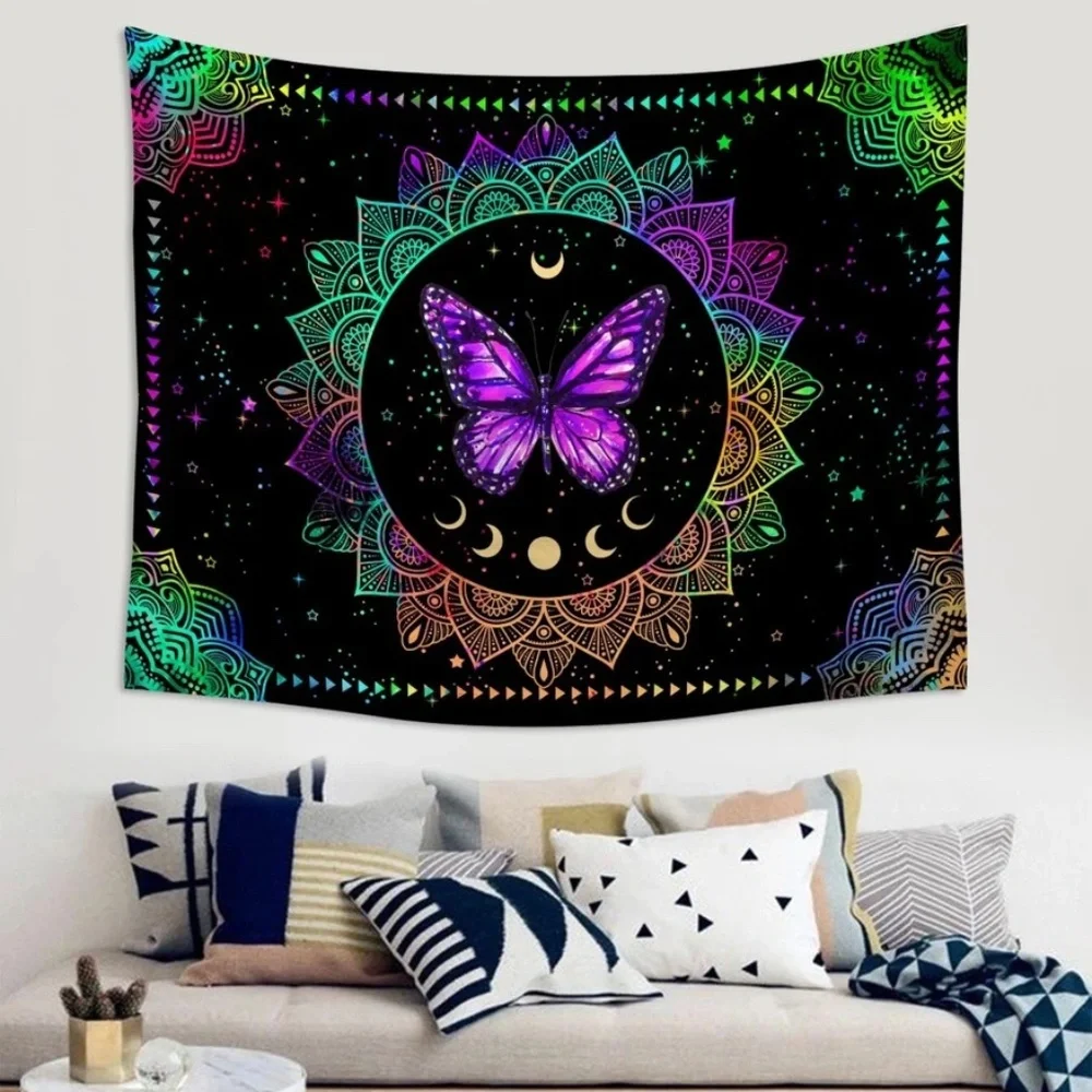 Butterfly Moon Wall Tapestry Decor